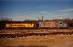 C&O 3877 and CSX 1821 work the yard